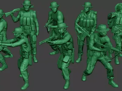 Modern Jungle Soldiers MJS1 Pack 3