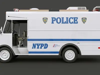 Chevrolet P30 step van  NYPD 3D model