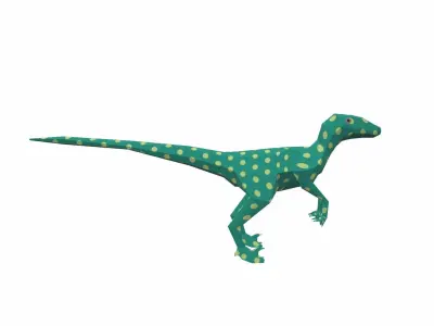 Dinosaur Cartoon - 03 Low-poly 3D model