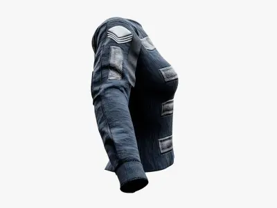 Military Tactical Shirt Low-poly 3D model