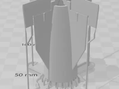 A4b Aggregat 4b Winged V2 German Missile 3D print model