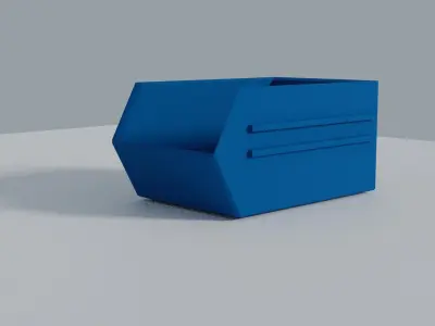 Dumpster chair on table Free low-poly 3D model