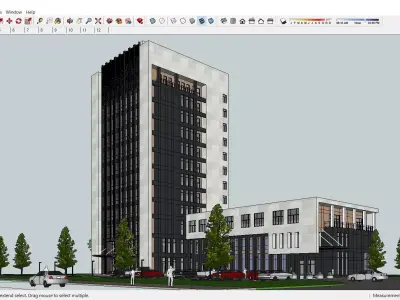 Sketchup Office building 126 3D model