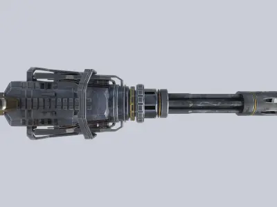 Minigun 3D model get
