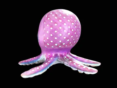 Cute little octopus 3D model purchase