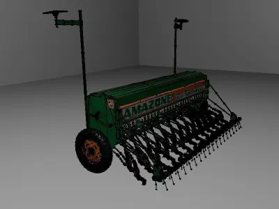 Amazone D8 Low-poly 3D model