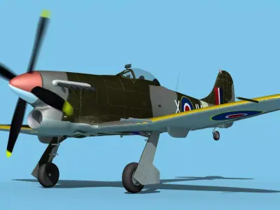 Hawker Hawker Tempest MK1 V05 3D model