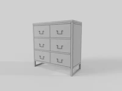 Drawers Industrial 3D model