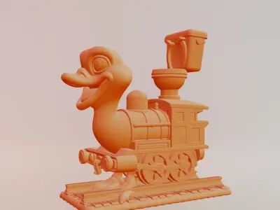 Trenostruzzo Turbo3000 Italian brainrot Printable 3D print model