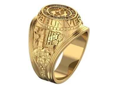 Champion Ring 3D print model