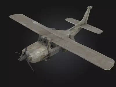 Rusty Skyhawk  Forgotten Wings of a Bygone Era 3D model