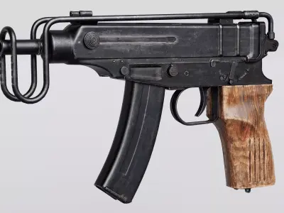 Skorpion vz 61 Low-poly 3D model