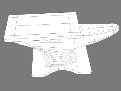 Anvil - low poly Low-poly 3D model