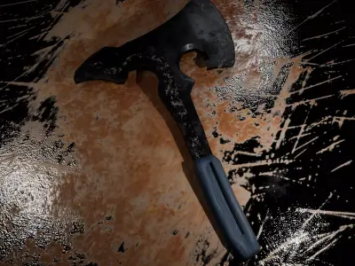 Fantasy Battle Axe - Optimized and UV Unwrapped 3D Model FREE Free low-poly 3D model