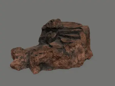Ladder Ruin Low-poly 3D model get