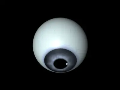 Blue eye Free low-poly 3D model
