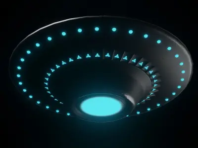 Sci-Fi Alien UFO Air Craft  Free low-poly 3D model
