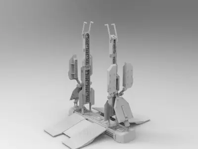 sci fi - Phase gate 3D model