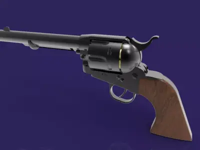 COLT 45 SAA Low-poly 3D model