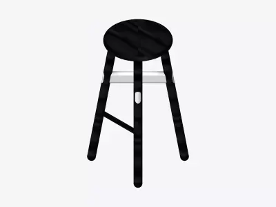 Stool - Timberline - High Low-poly 3D model