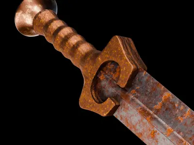 Ancient Relic Dagger 3D model