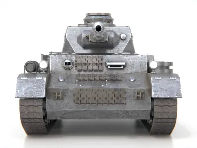 Panzer IV Panzer 4 Medium Tank WWII German Tank Standard Version 3D model