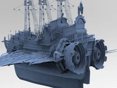 Airship Military  3D model