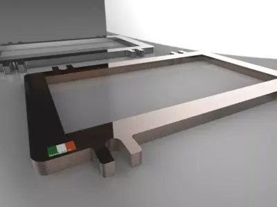 Hopper Flange Free 3D model