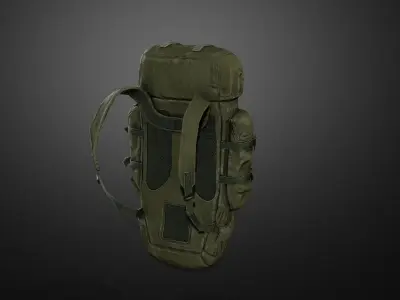Backpack 01 Low-poly 3D model