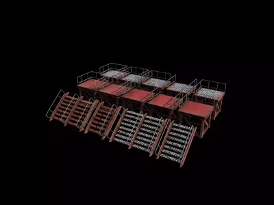 Industrial Platform all  3D model