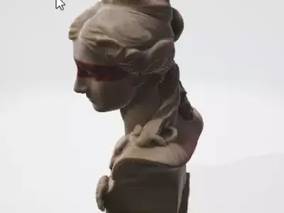 Decorative Sculpture Statue 3D Model 3D model