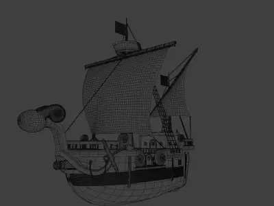 AnimePirateShip3DModel One Piece 3D model
