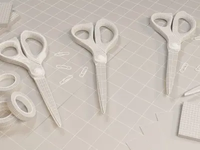 Scissors 3D model purchase