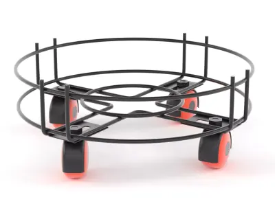 Gas Cylinder Holder Trolley Free 3D model