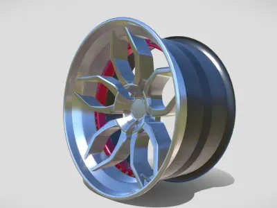 Sportcar Wheel 3D model