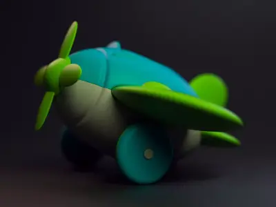 Little Toy Plane 3D model
