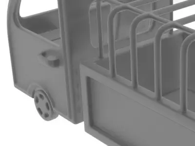 Mini Truck Low-poly 3D model