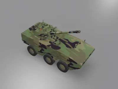 Doosan DST Tarantula Low-poly 3D model