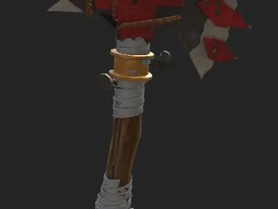 Dark Axe Low-poly 3D model
