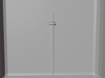 3D mounted blade  Free 3D model