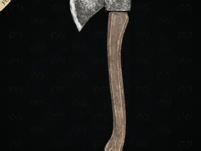 Forest Axe - Diorama Miniature Tabletop - Lumberjack 3D print model