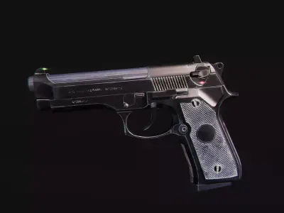 M9 Pistol Low-poly 3D model purchase