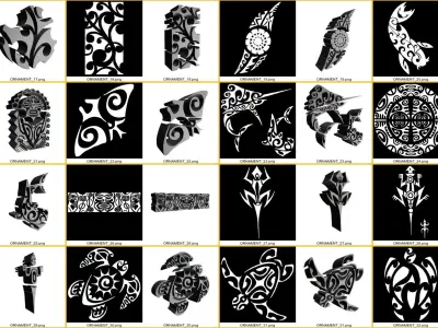 POLINESIA ORNAMENTS part 1 3D model