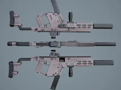 SMG Kriss Vector Low-poly 3D model purchase