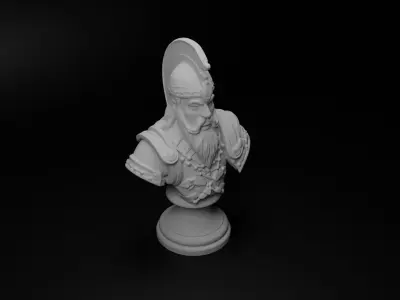 Genghis Khan Warrior Bust Chess 3D print model purchase