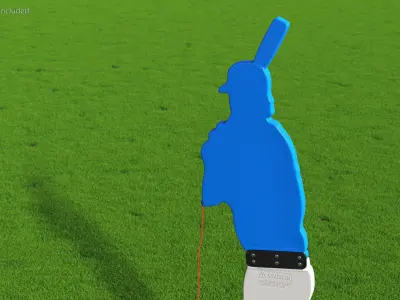 Baseball Pitching Dummy 3D model