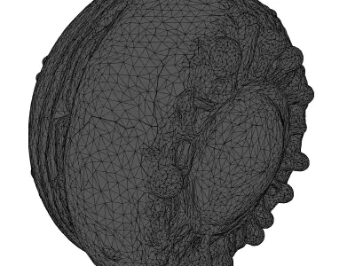 SciFi BioMechanical Core Orb 3D model