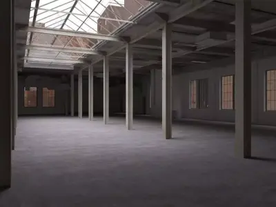 Old Factory Interior  3D model