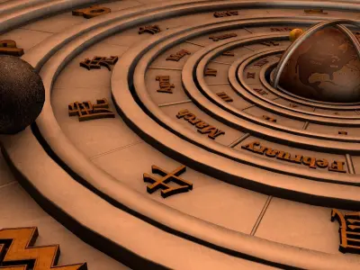 Compass graphic 3D model