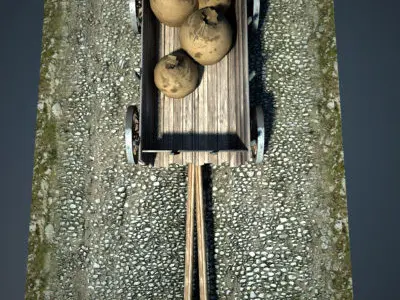 Medieval Cart 3D model